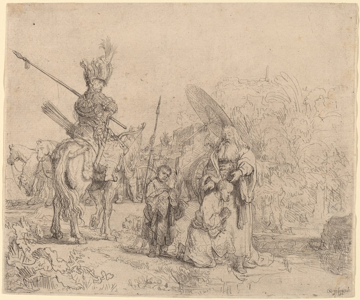 Chrzest eunucha autorstwa Rembrandt van Rijn