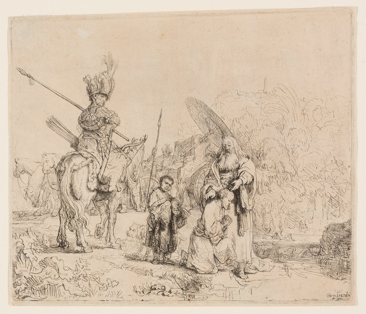 Chrzest eunucha autorstwa Rembrandt van Rijn
