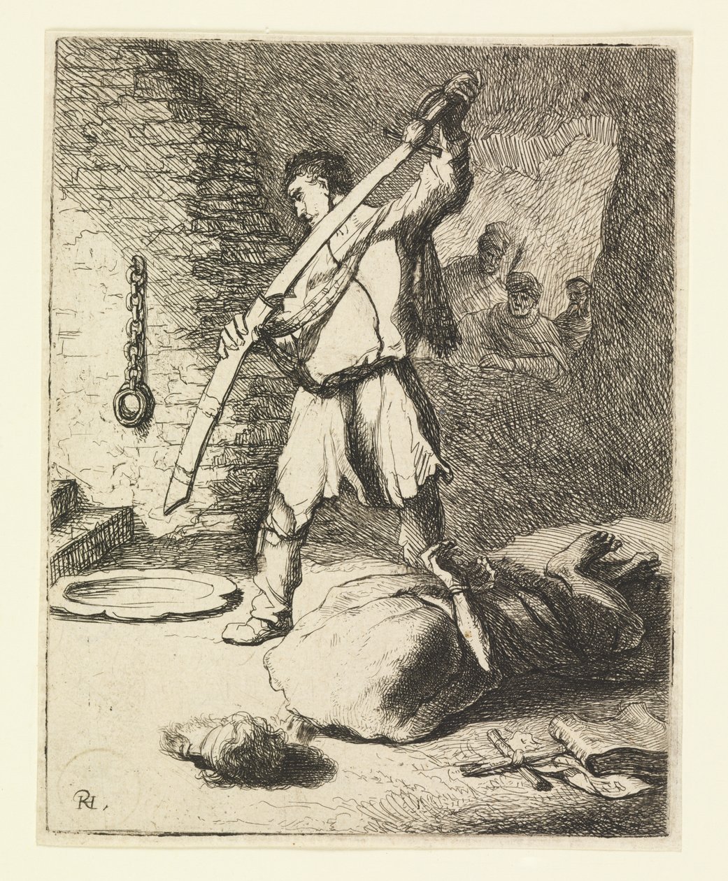 Ścięcie Jana Chrzciciela autorstwa Rembrandt van Rijn