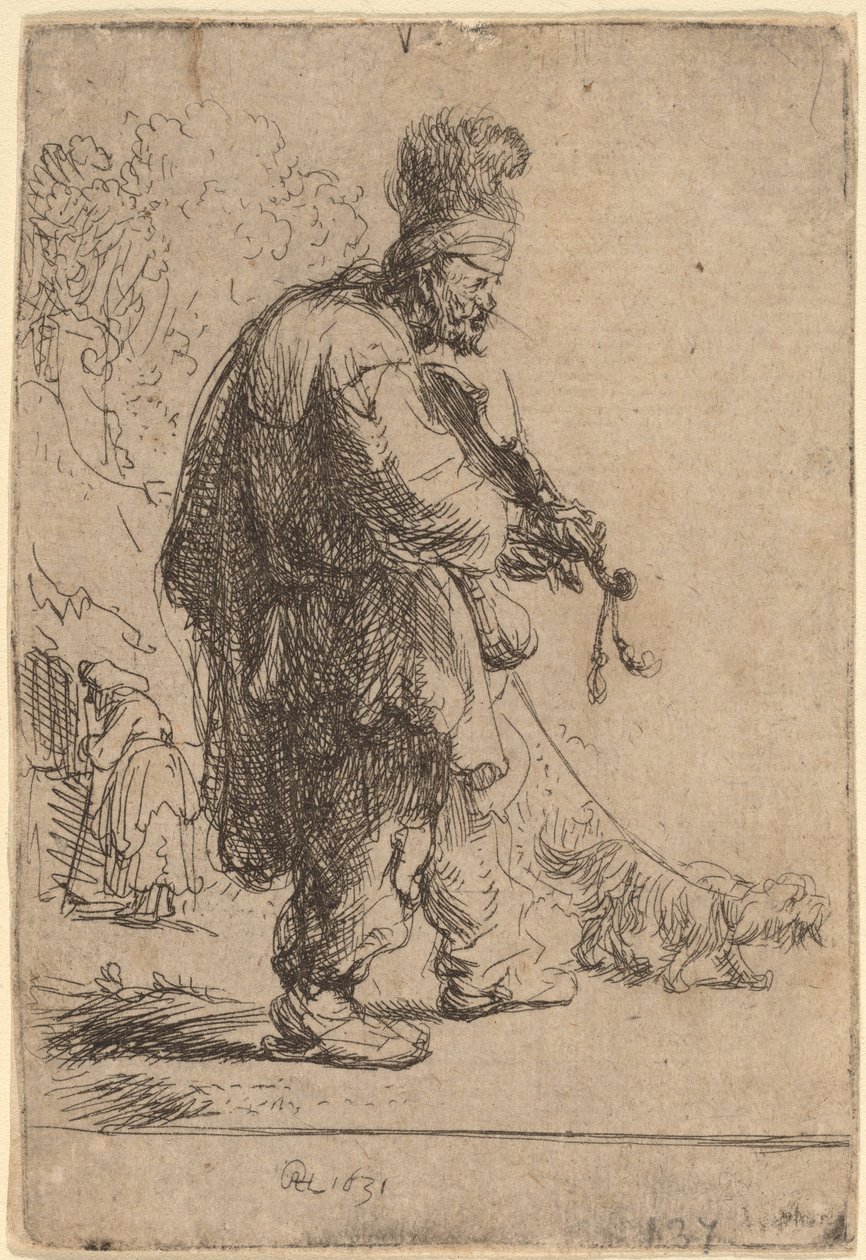 Ślepy Skrzypek autorstwa Rembrandt van Rijn