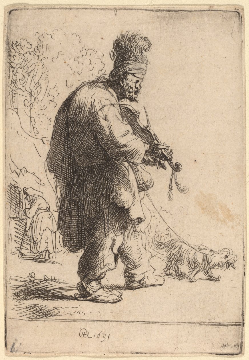 Ślepy Skrzypek autorstwa Rembrandt van Rijn