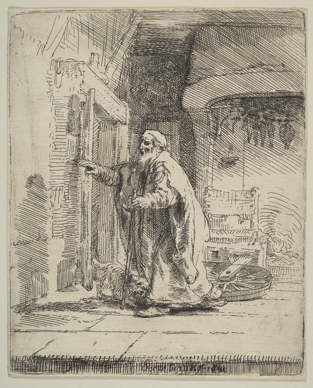 Ślepota Tobiasza, 1651. autorstwa Rembrandt van Rijn