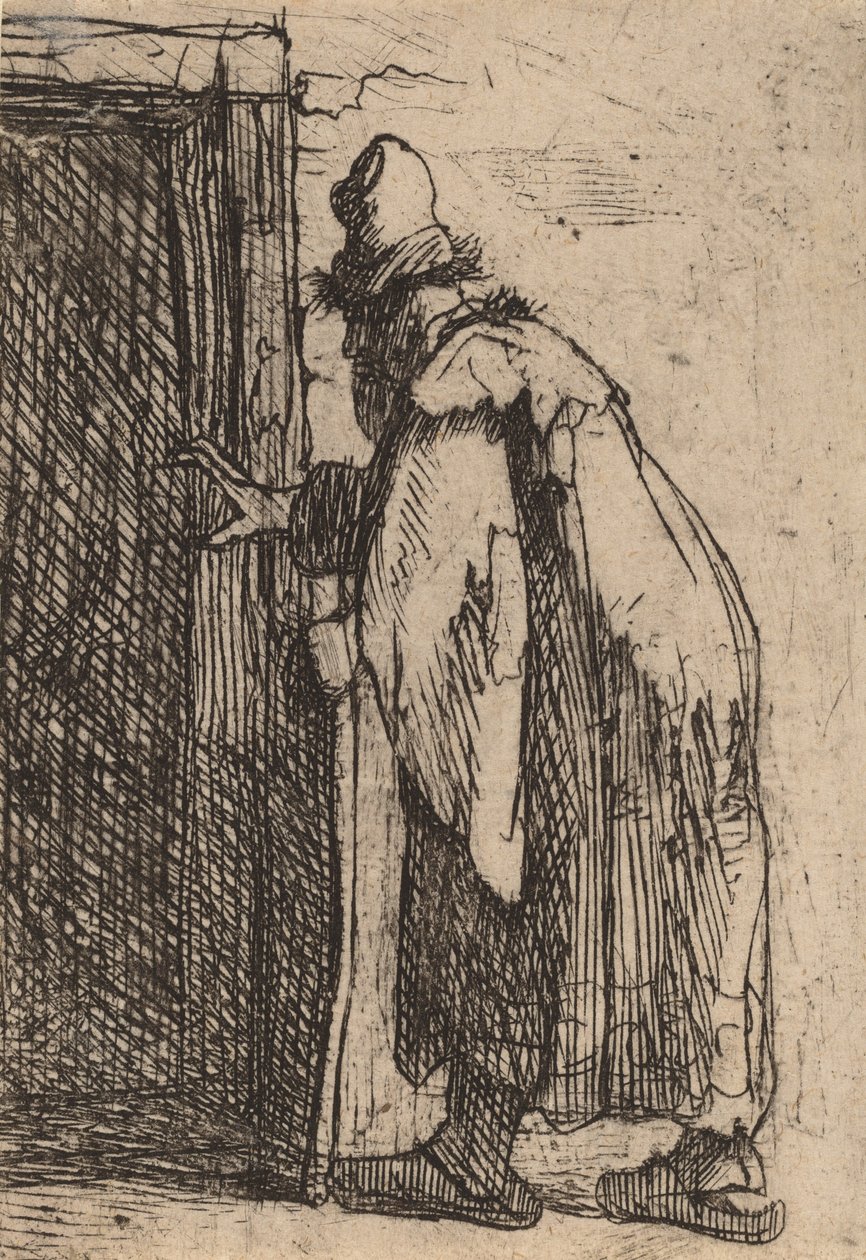 Ślepota Tobiasza: szkic, c. 1629. autorstwa Rembrandt van Rijn