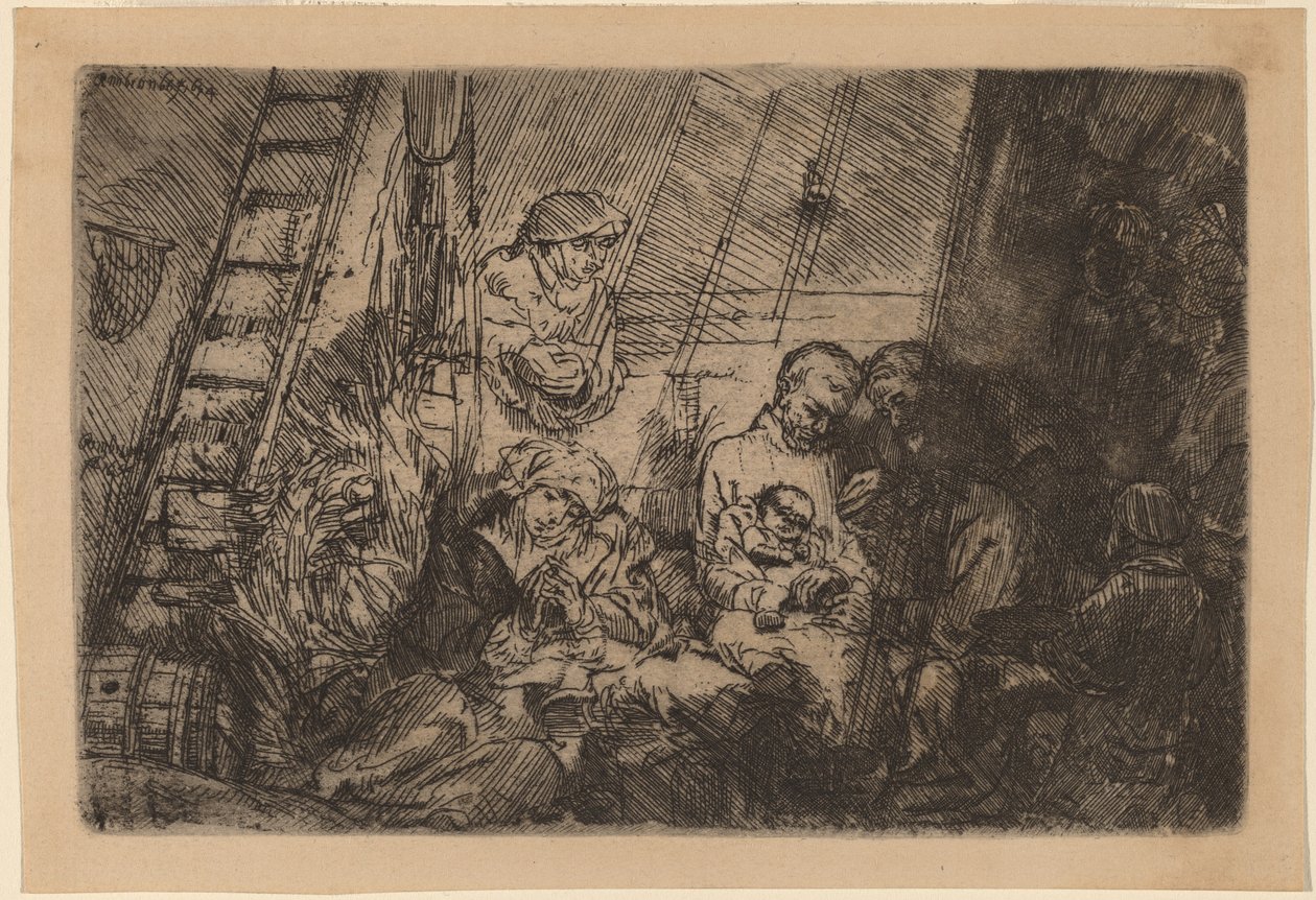 Obrzezanie w stajni autorstwa Rembrandt van Rijn