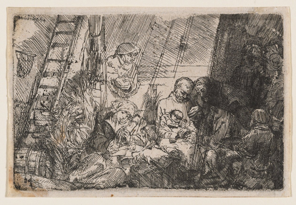 Obrzezanie w stajence autorstwa Rembrandt van Rijn