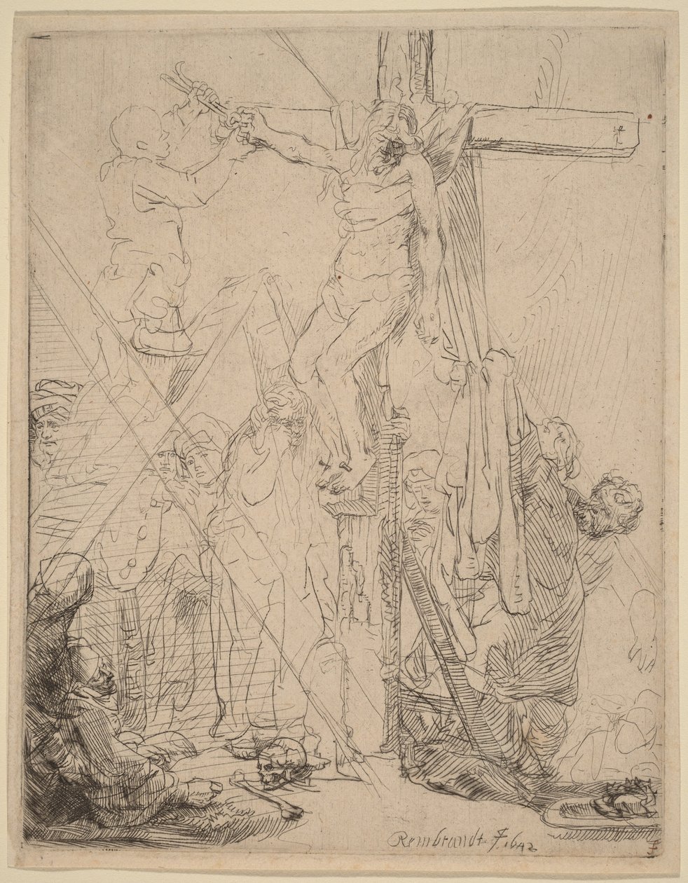 Zjęcie z krzyża: szkic autorstwa Rembrandt van Rijn