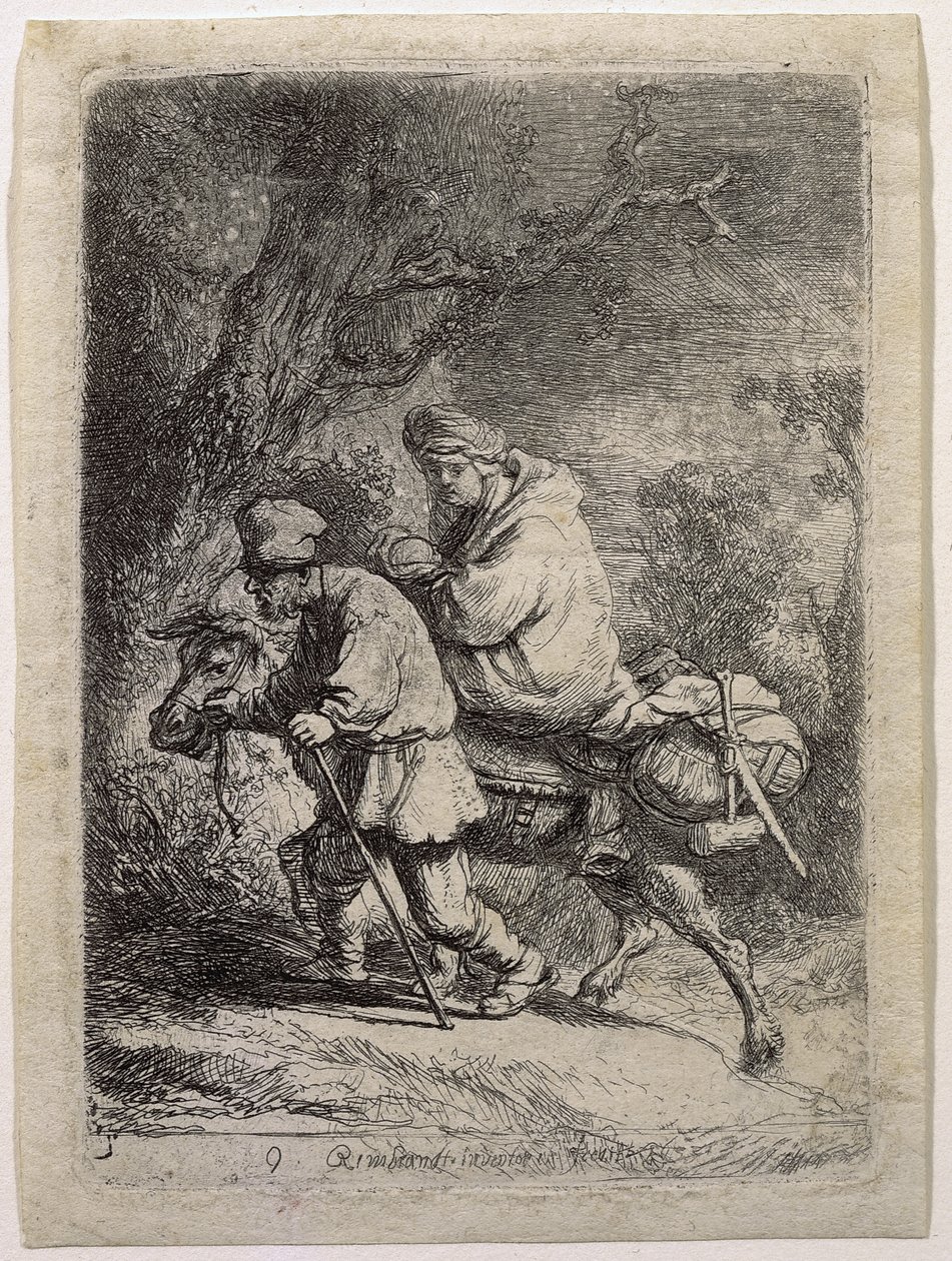Ucieczka do Egiptu autorstwa Rembrandt van Rijn