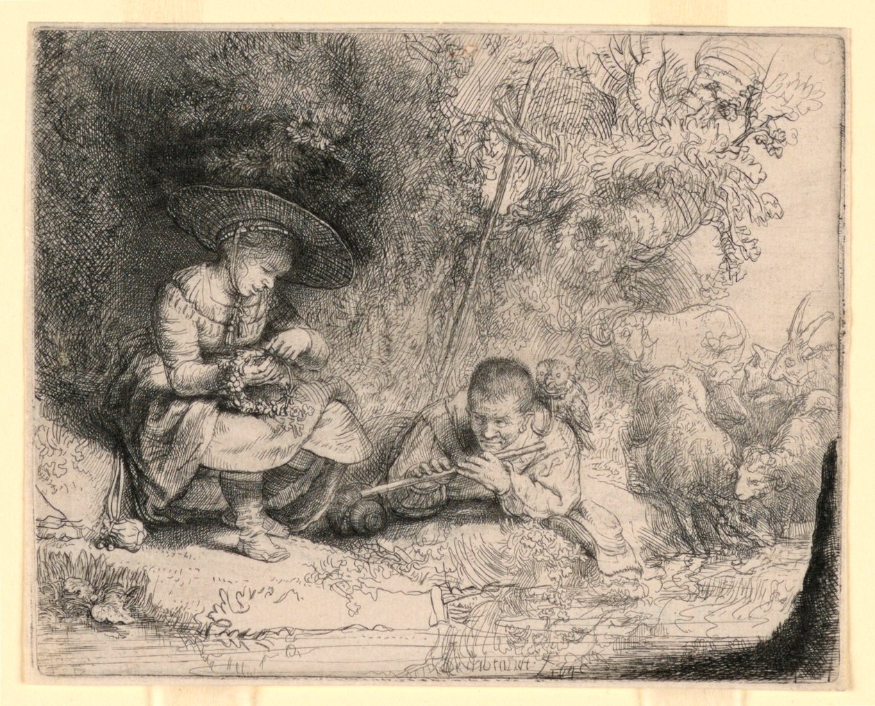 Fletista autorstwa Rembrandt van Rijn