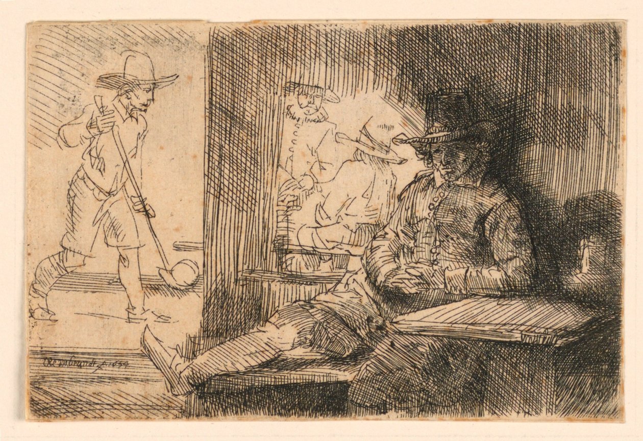 Gracz w golfa autorstwa Rembrandt van Rijn