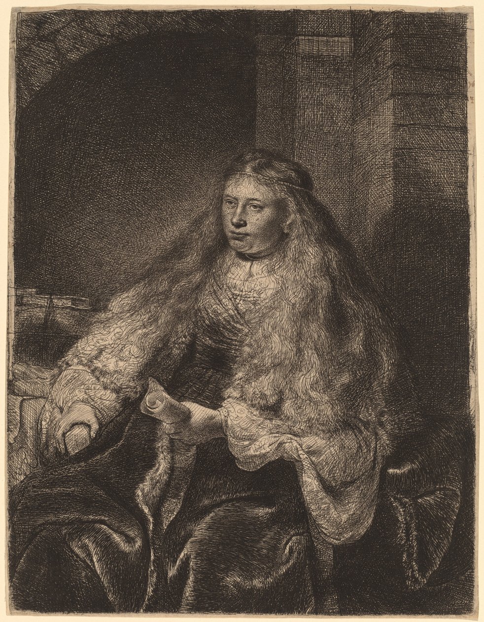 Wielka żydowska oblubienica autorstwa Rembrandt van Rijn