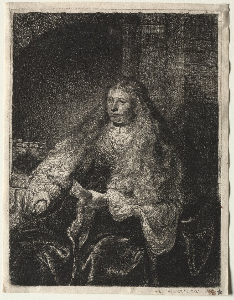 Wielka żydowska oblubienica, 1634. autorstwa Rembrandt van Rijn