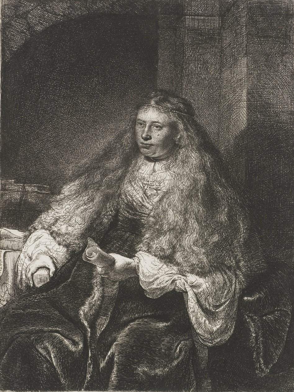 Wielka żydowska oblubienica, 1635 autorstwa Rembrandt van Rijn