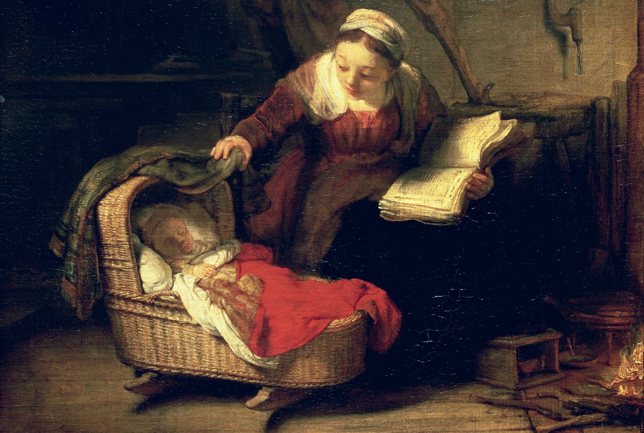 Święta Rodzina, ok. 1645 (detal z 38052) autorstwa Rembrandt van Rijn