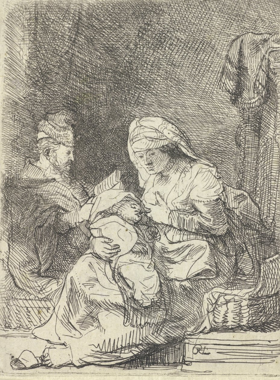 Święta Rodzina, c. 1632. autorstwa Rembrandt van Rijn