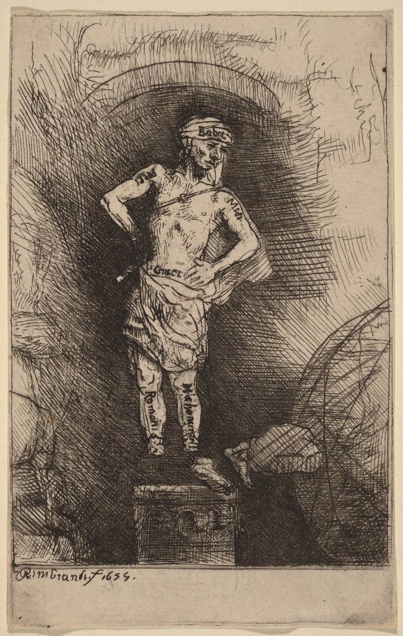 Wizja, którą ujrzał Nabuchodonozor autorstwa Rembrandt van Rijn
