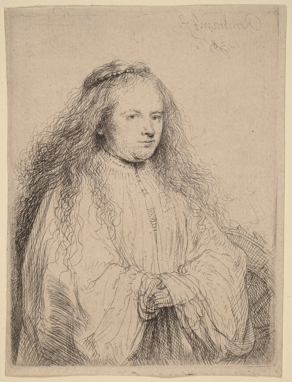 „Mała żydowska panna młoda” (Saskia w roli św. Katarzyny) autorstwa Rembrandt van Rijn