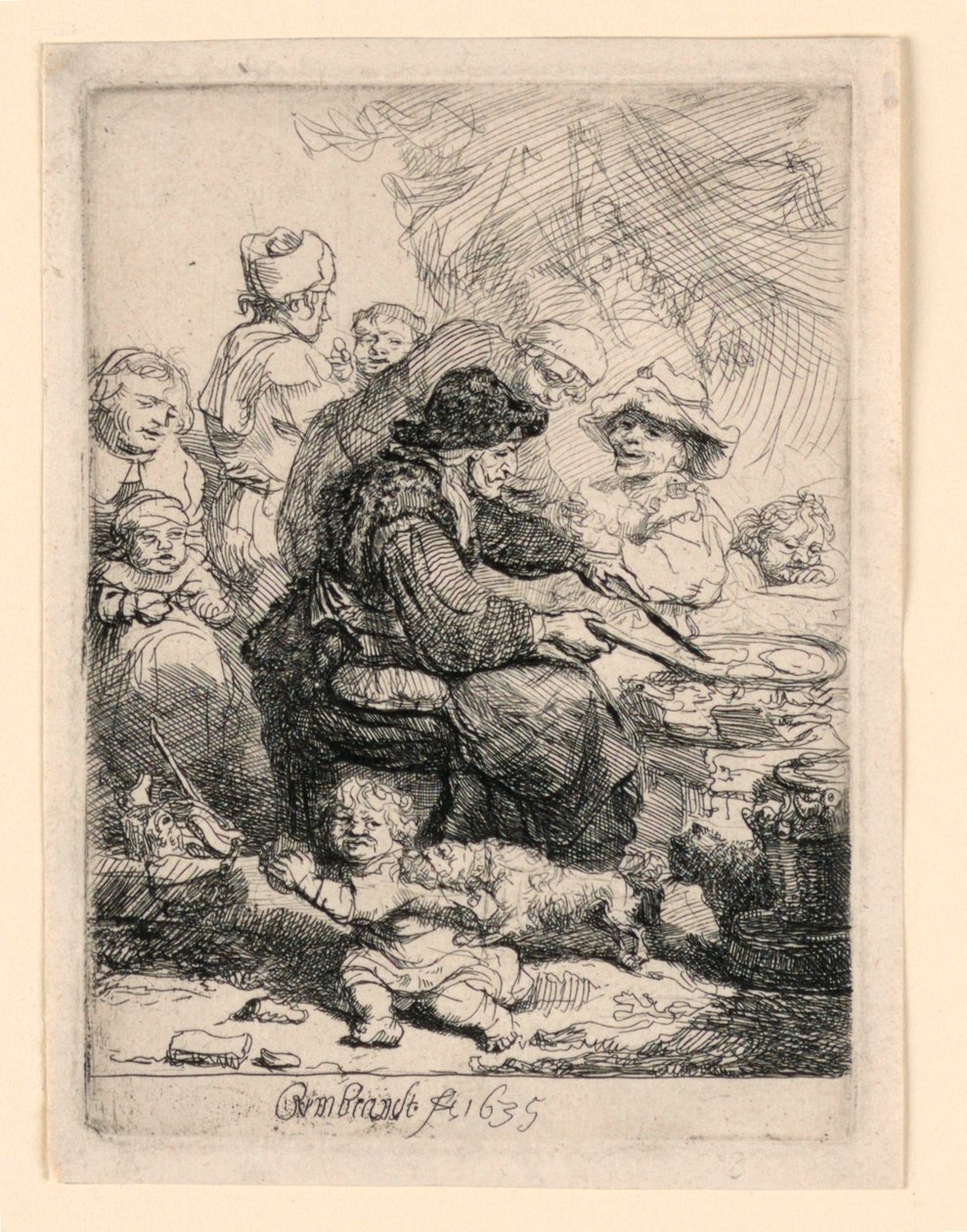Kobieta naleśnikowa autorstwa Rembrandt van Rijn