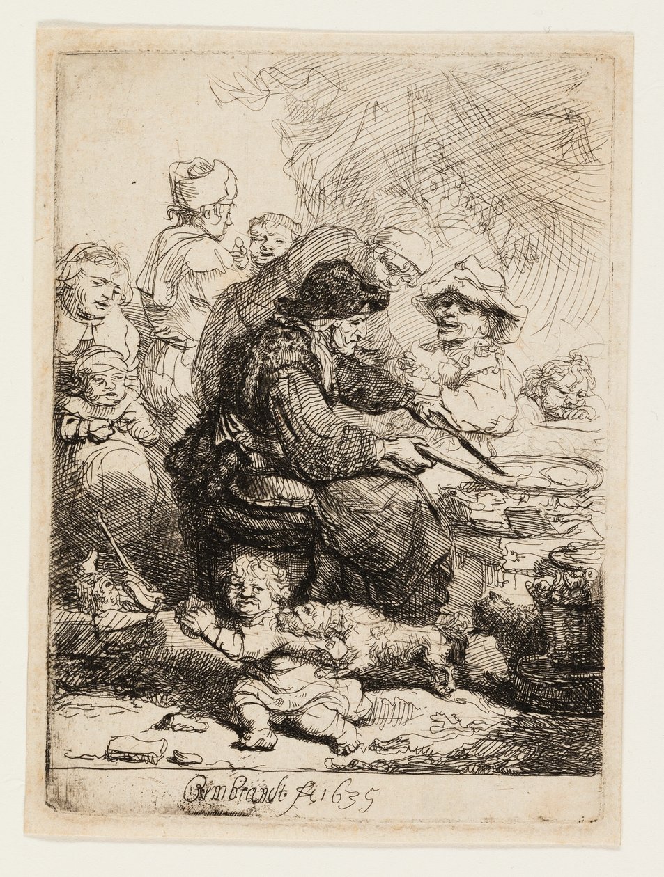 Naleśnikowa kobieta autorstwa Rembrandt van Rijn
