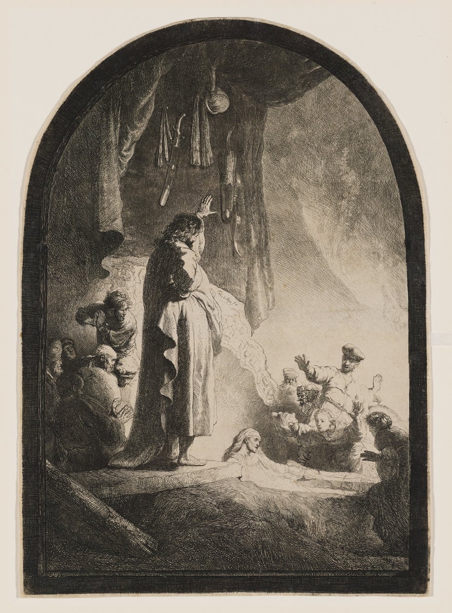 Wskrzeszenie Łazarza autorstwa Rembrandt van Rijn
