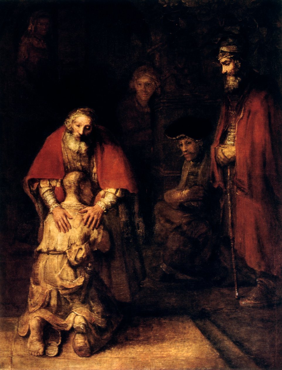 Powrót syna marnotrawnego, c1668 autorstwa Rembrandt van Rijn