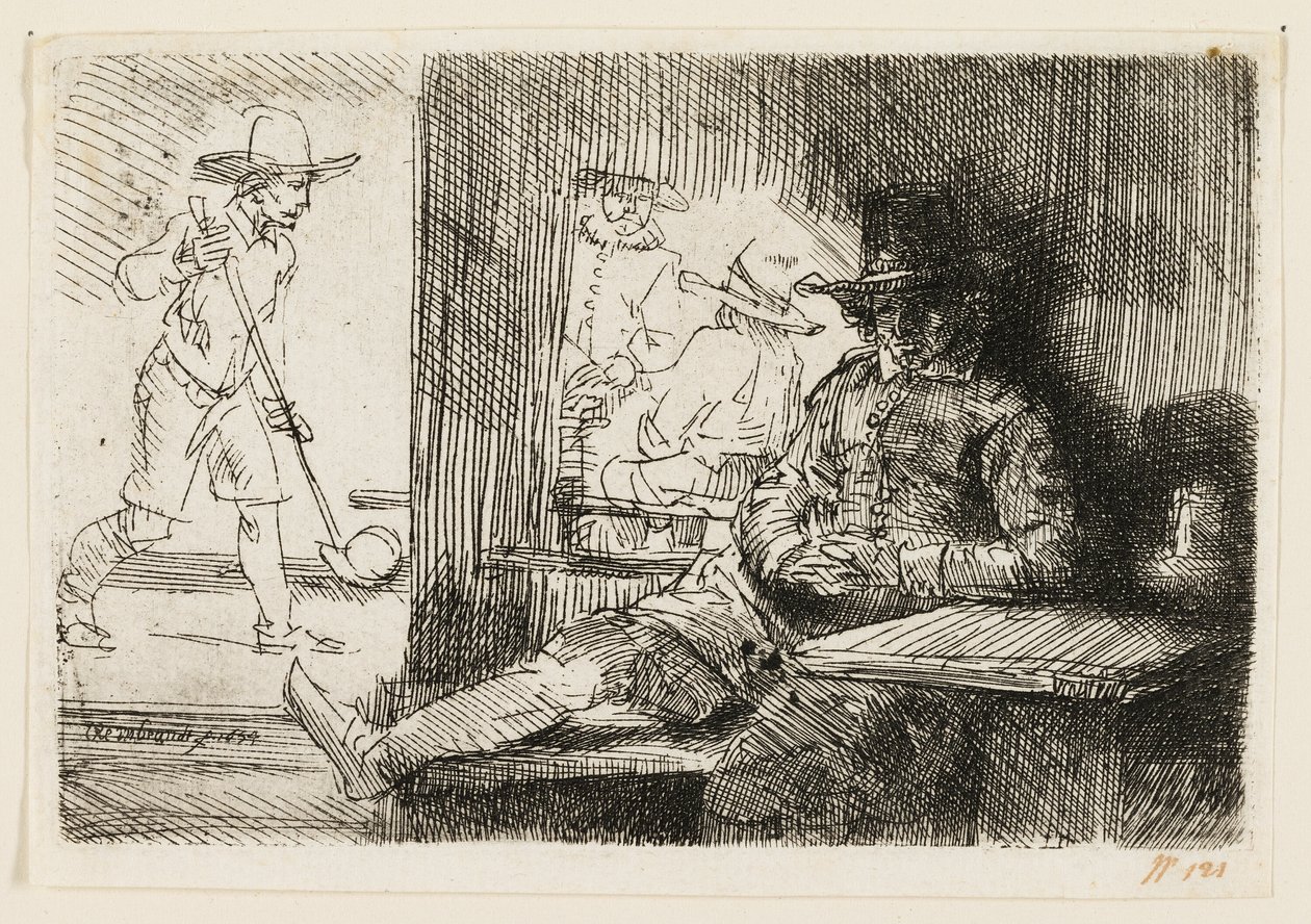 Gracz w ringball autorstwa Rembrandt van Rijn