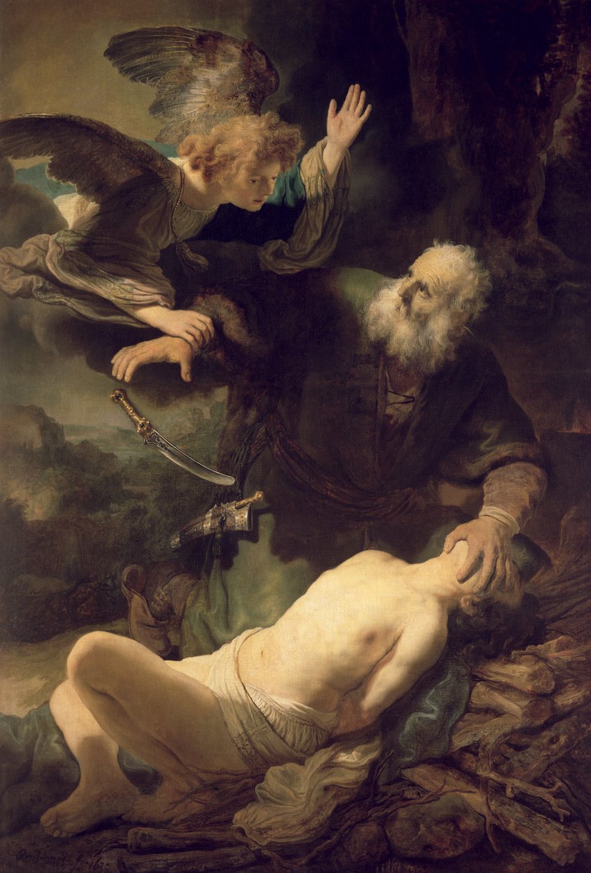 Ofiara Abrahama, 1635 autorstwa Rembrandt van Rijn