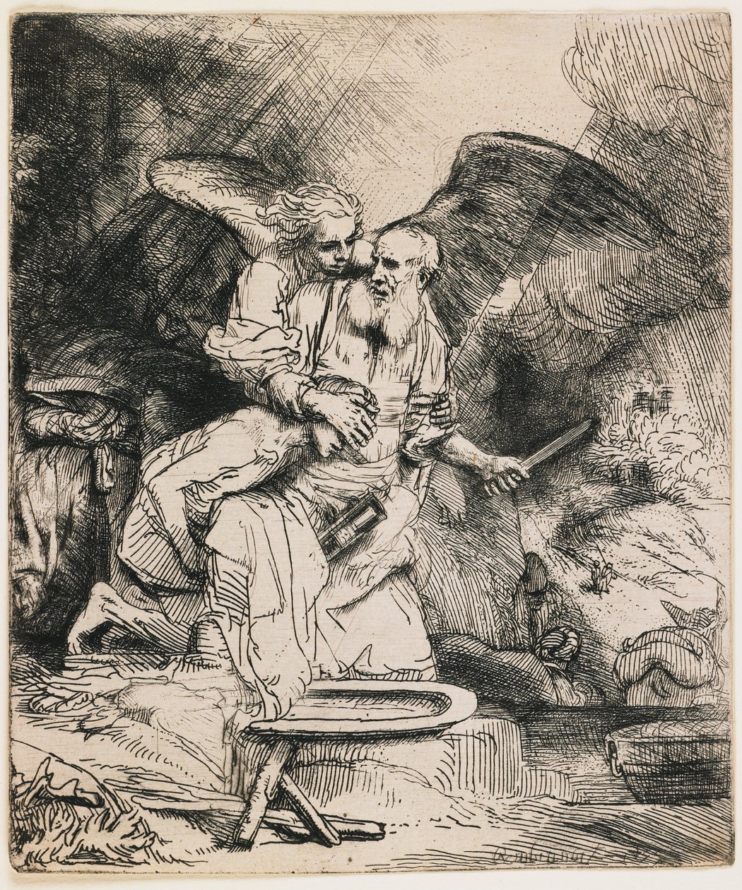 Ofiarowanie Izaaka autorstwa Rembrandt van Rijn