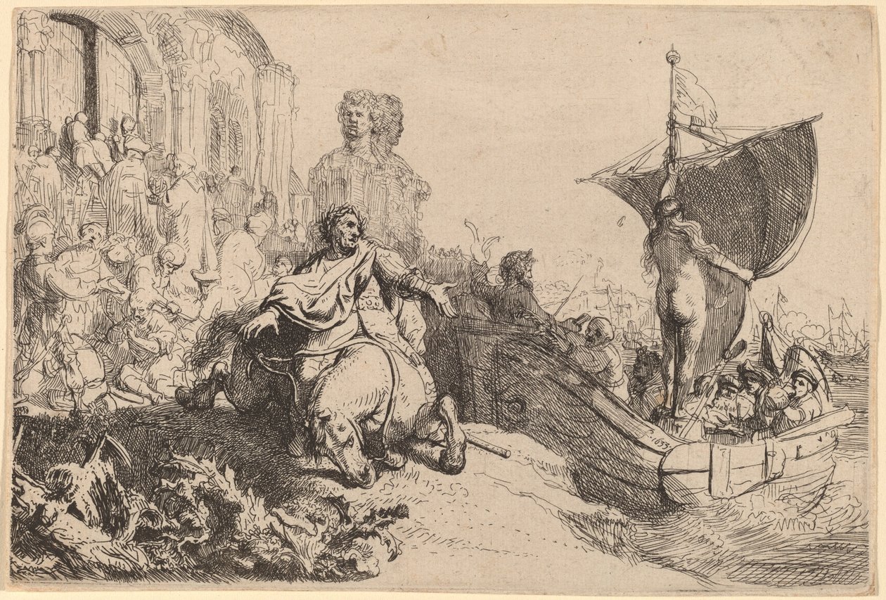 Statek fortuny autorstwa Rembrandt van Rijn
