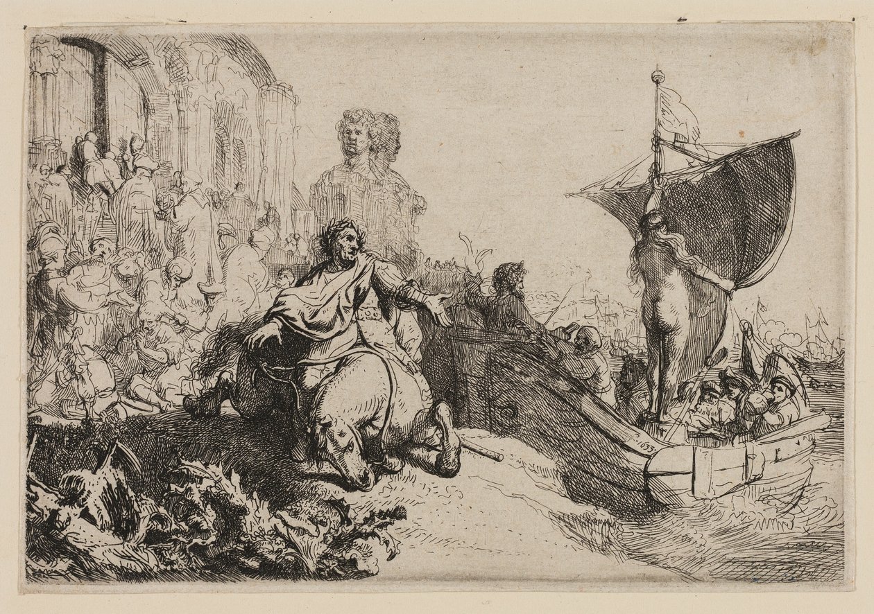 Statek fortuny autorstwa Rembrandt van Rijn