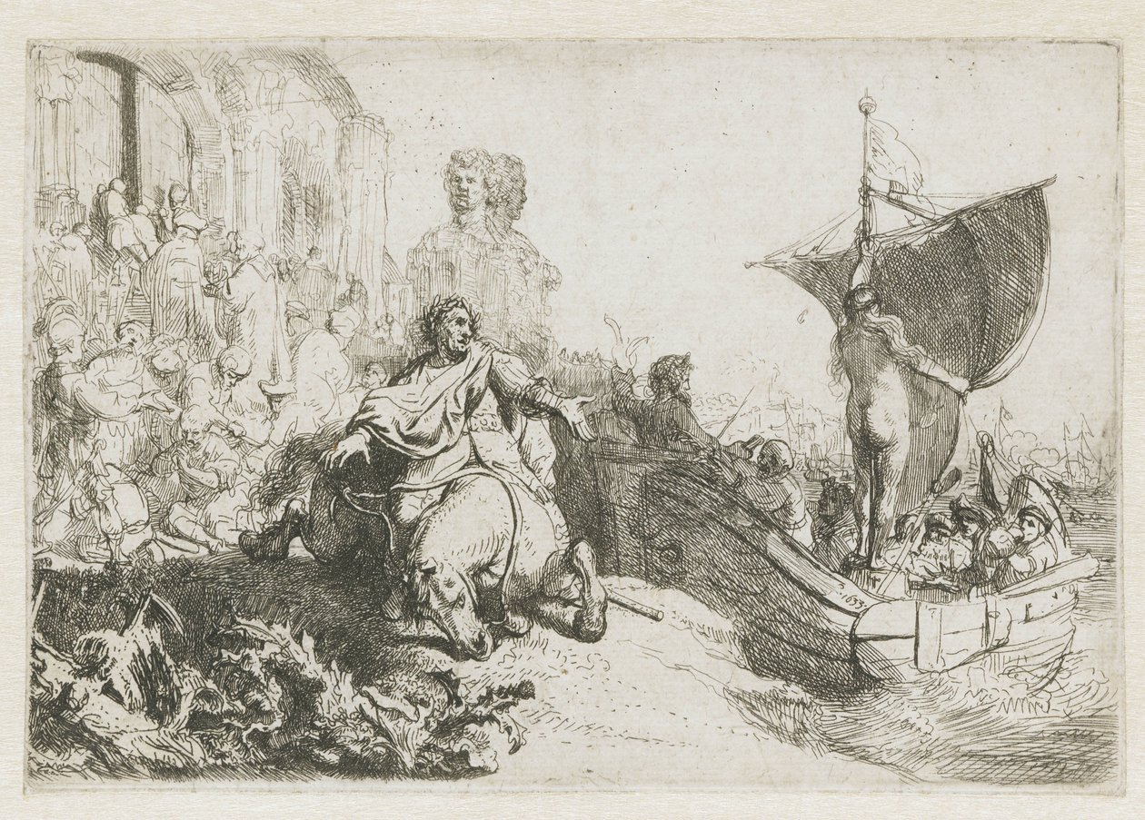 Statek fortuny autorstwa Rembrandt van Rijn