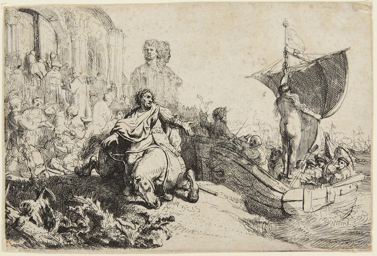 Statek Fortuny autorstwa Rembrandt van Rijn