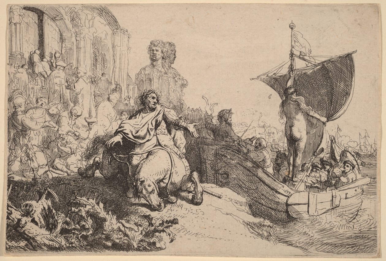Statek Fortuny autorstwa Rembrandt van Rijn