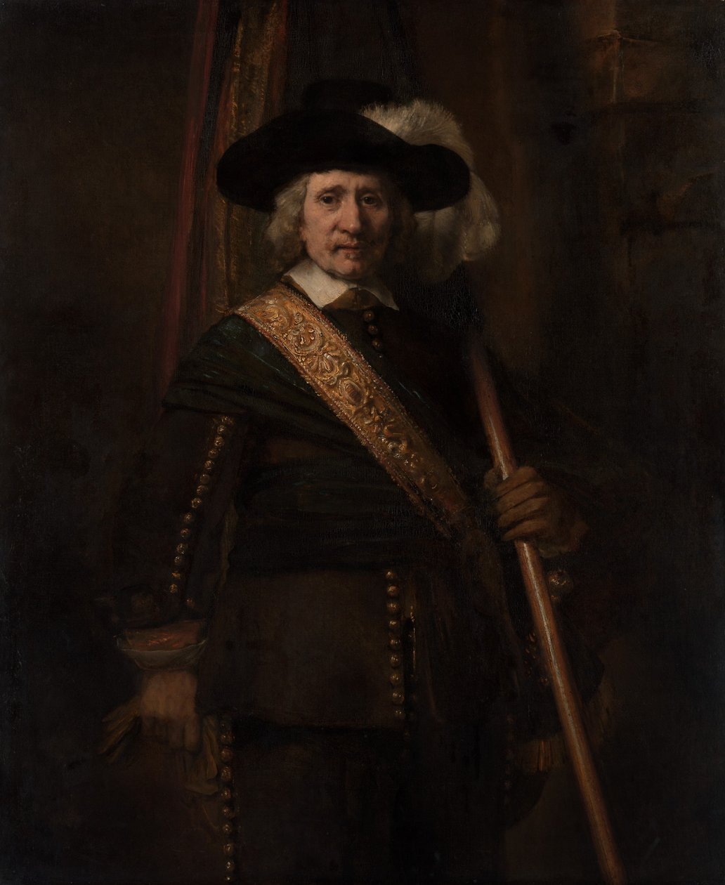 Standardowy okaziciel Floris Soop, 1604-1657, 1654. autorstwa Rembrandt van Rijn