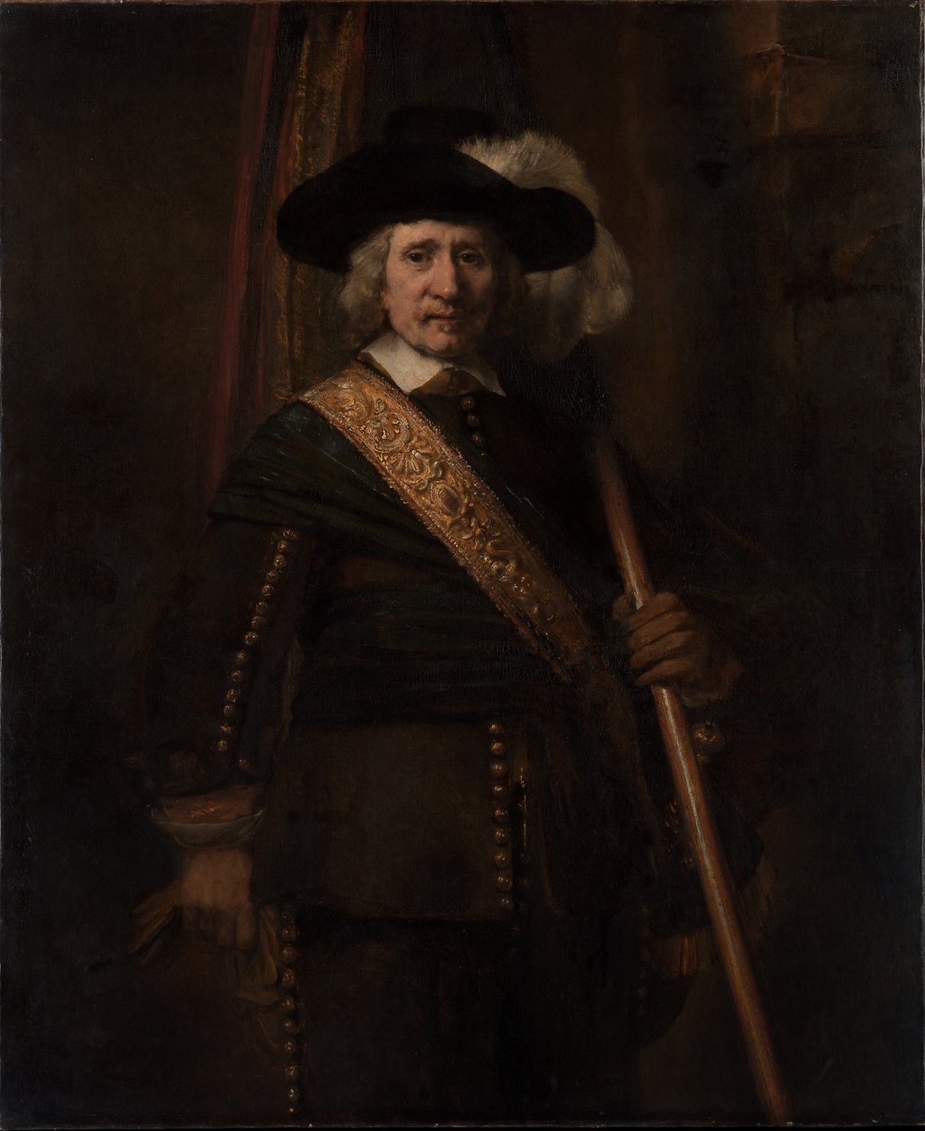 Standard Bearer, Floris Soop, 1654 autorstwa Rembrandt van Rijn