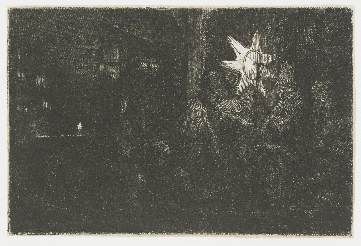 Gwiazda Królów: kawałek na noc autorstwa Rembrandt van Rijn