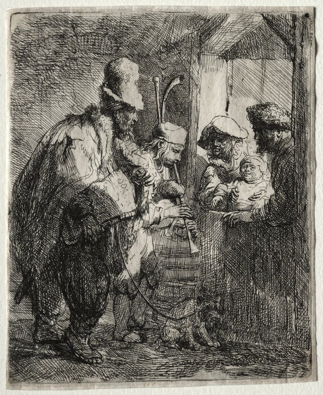 Spacerujący Muzycy autorstwa Rembrandt van Rijn