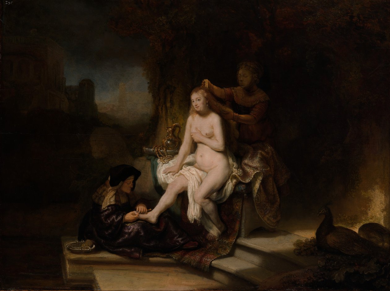 Toaleta Batszeby, 1643. autorstwa Rembrandt van Rijn