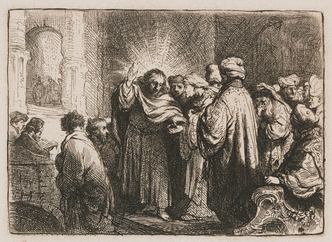 Pieniądze w hołdzie Pieniądze z trybutu autorstwa Rembrandt van Rijn