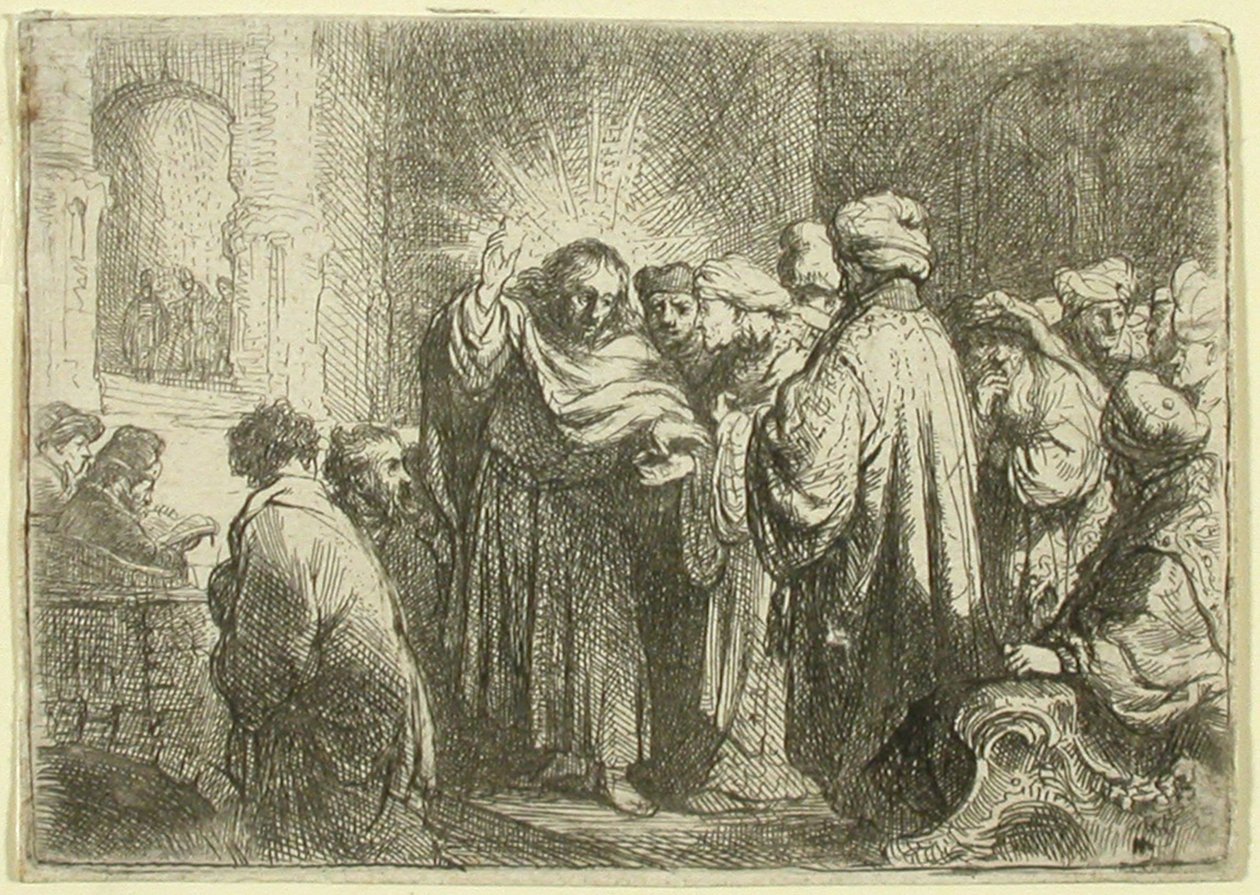 Pieniądze z daniny autorstwa Rembrandt van Rijn