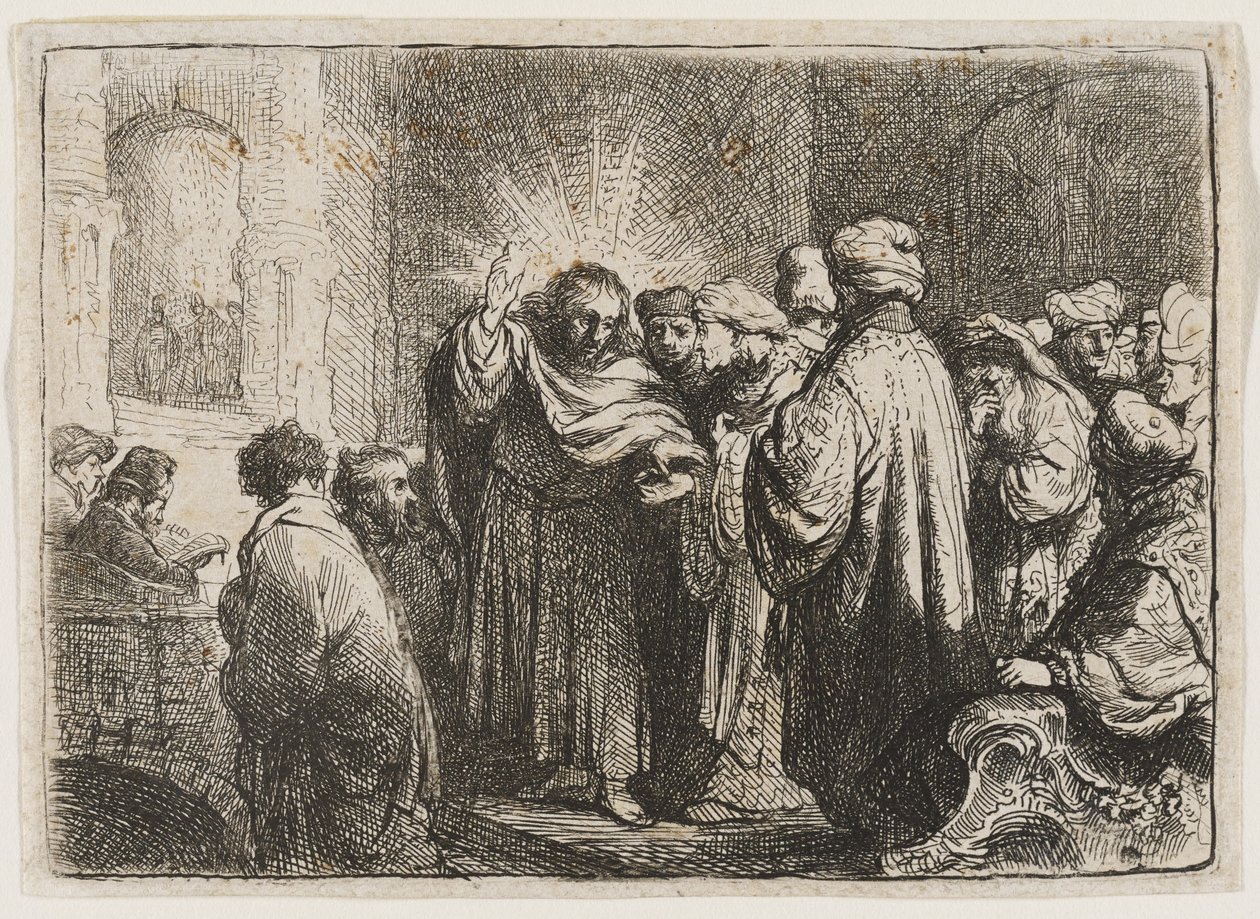 Pieniądze z daniny autorstwa Rembrandt van Rijn