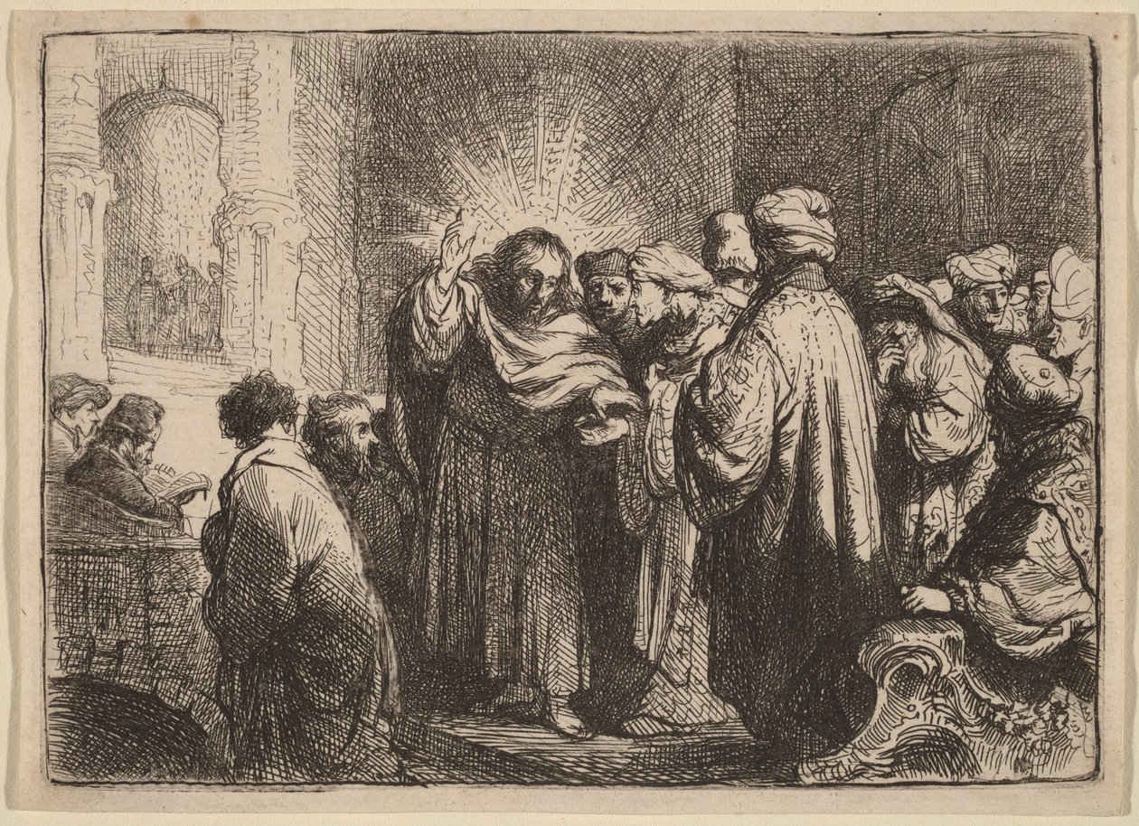 Pieniądze z daniny autorstwa Rembrandt van Rijn