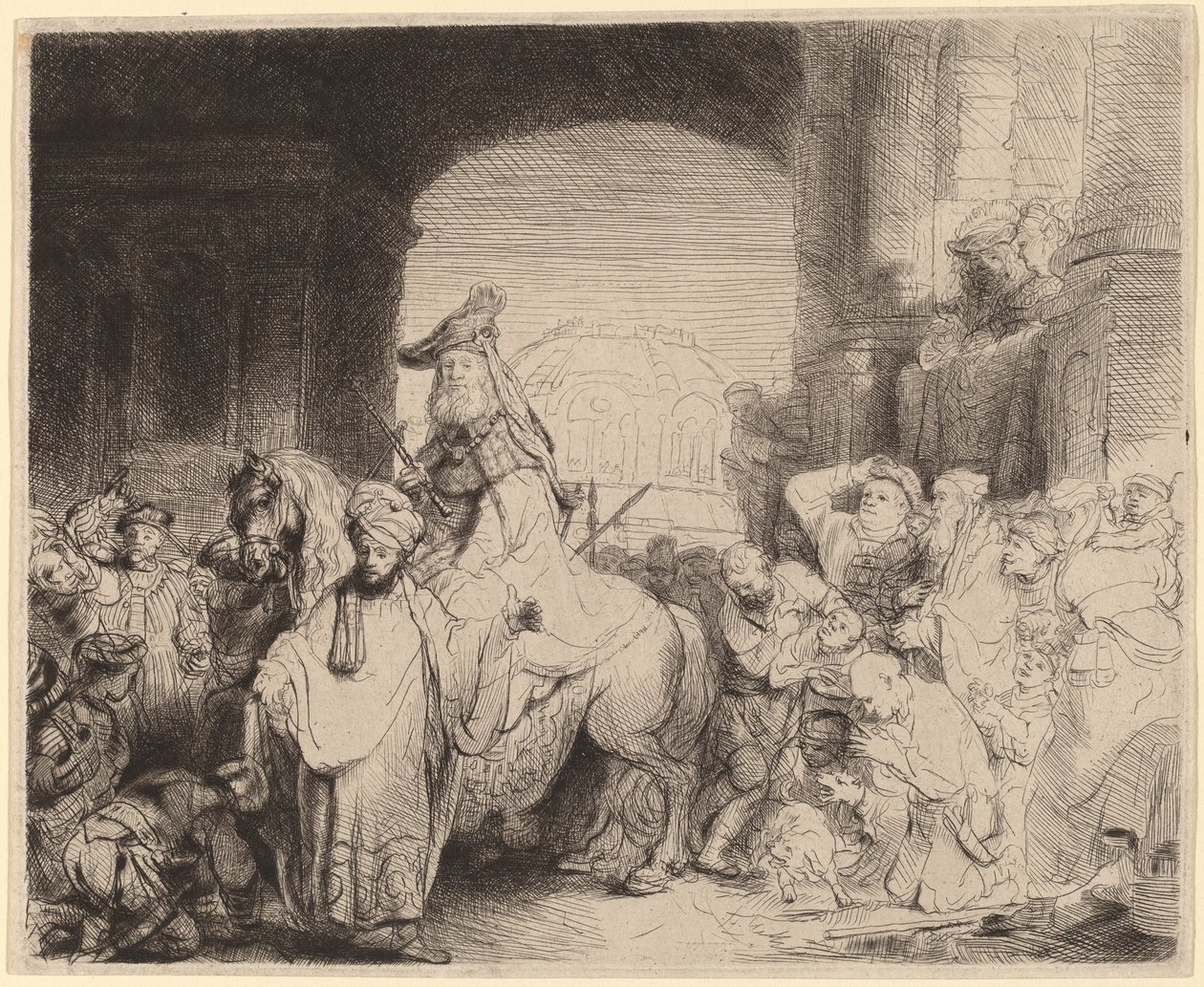 Triumf Mardocheusza autorstwa Rembrandt van Rijn