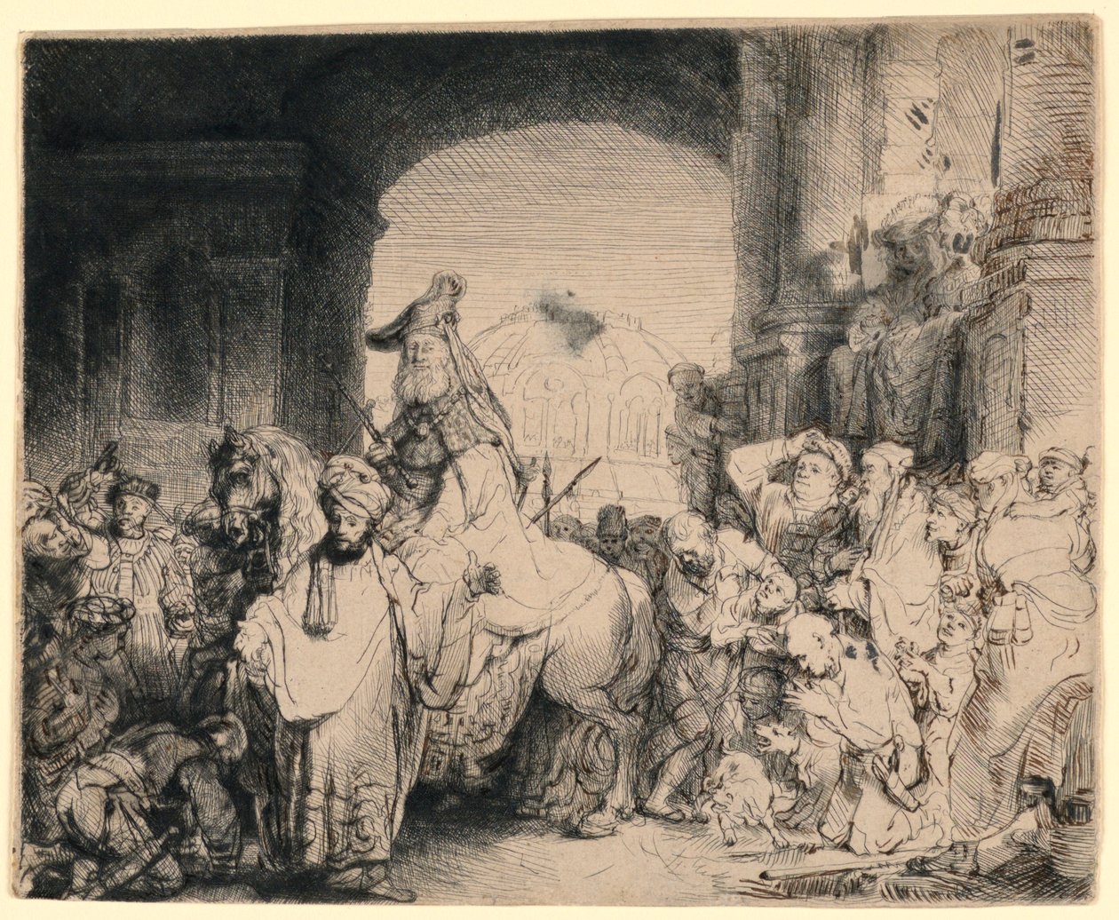 Triumf Mardocheusza autorstwa Rembrandt van Rijn