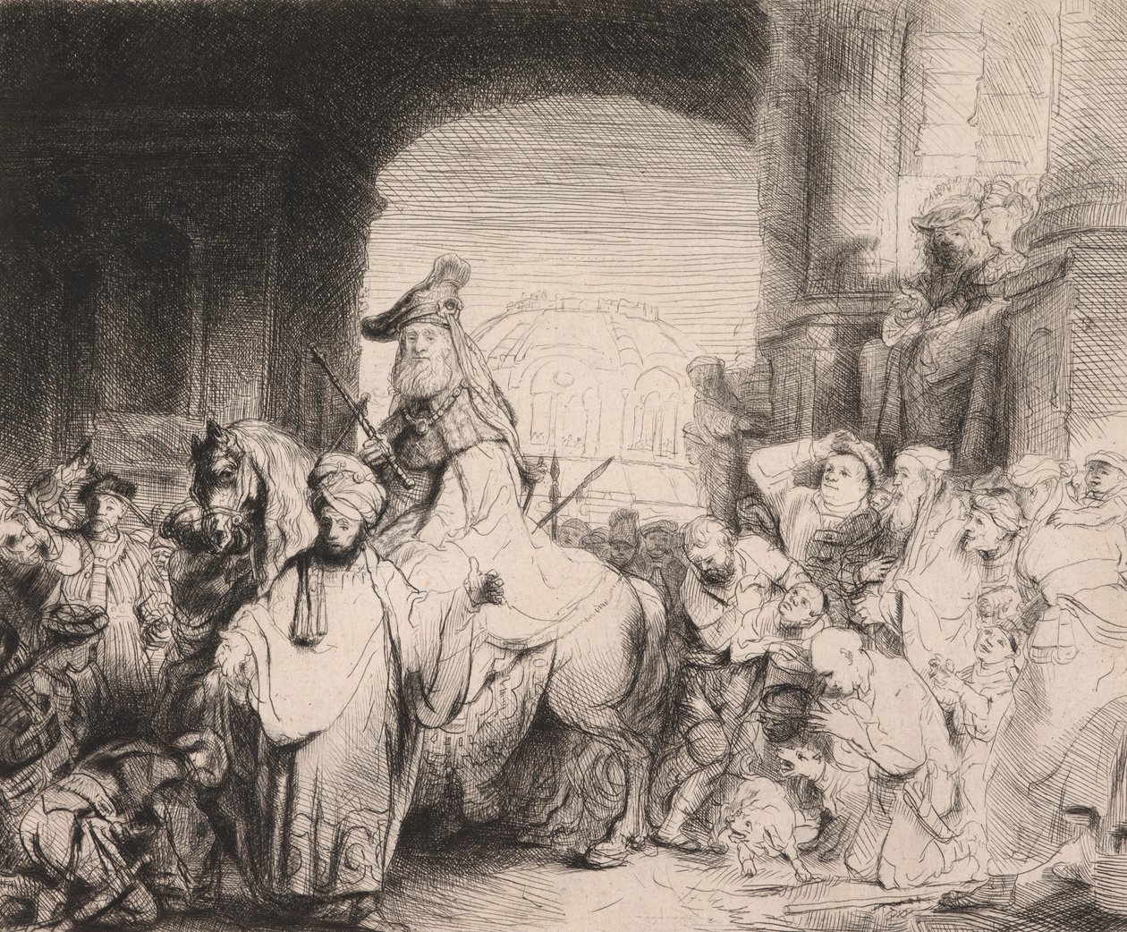 Triumf Mordocheusza autorstwa Rembrandt van Rijn