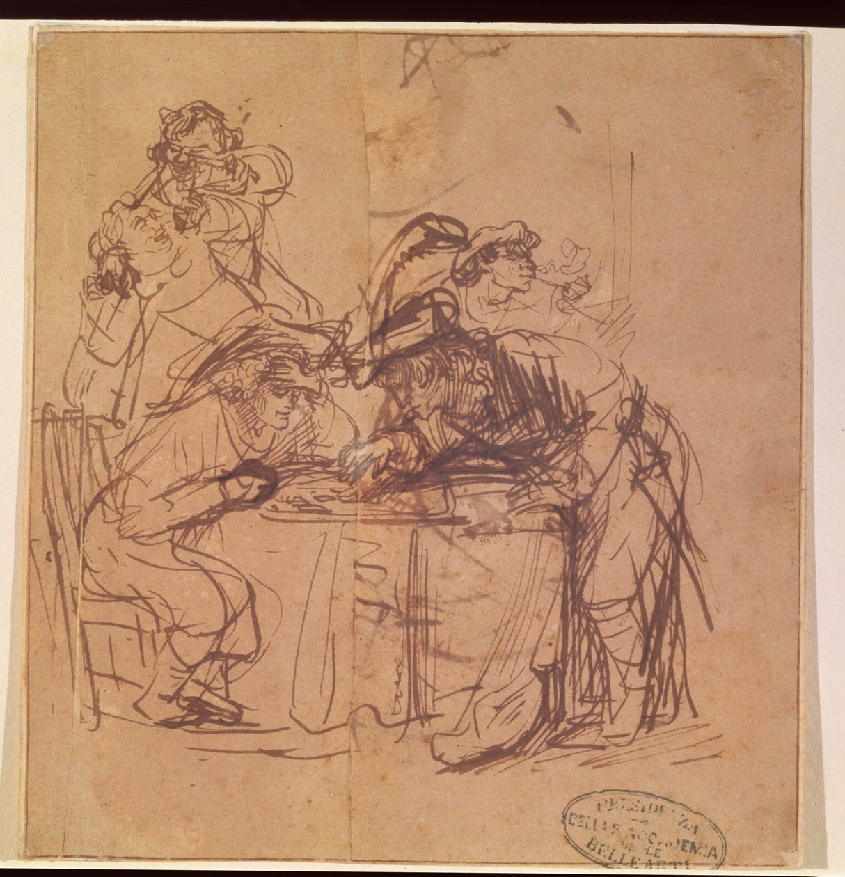 Wady syna marnotrawnego (pióro i atrament na papierze) autorstwa Rembrandt van Rijn
