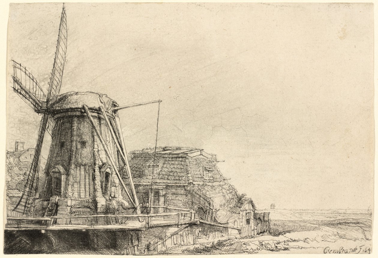 Wiatrak autorstwa Rembrandt van Rijn