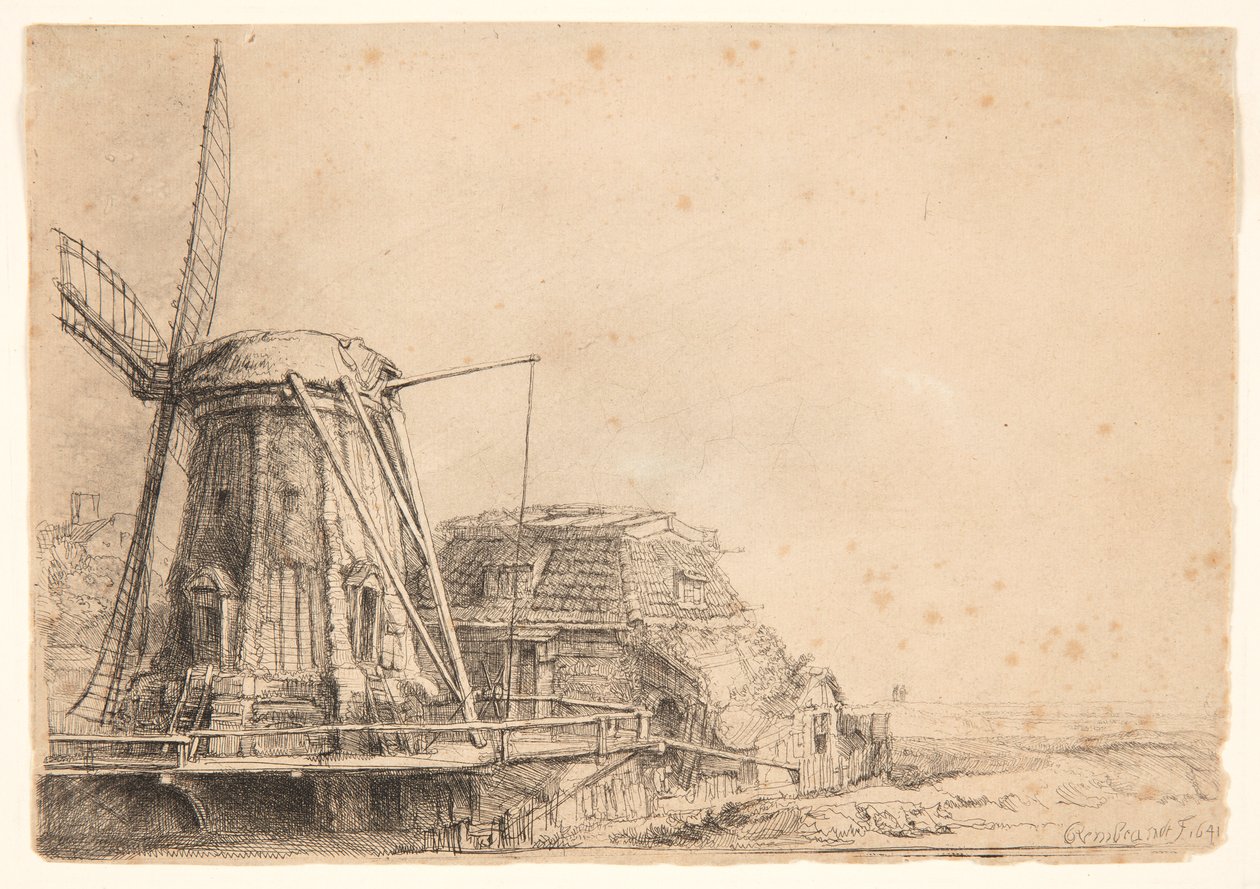 Wiatrak autorstwa Rembrandt van Rijn