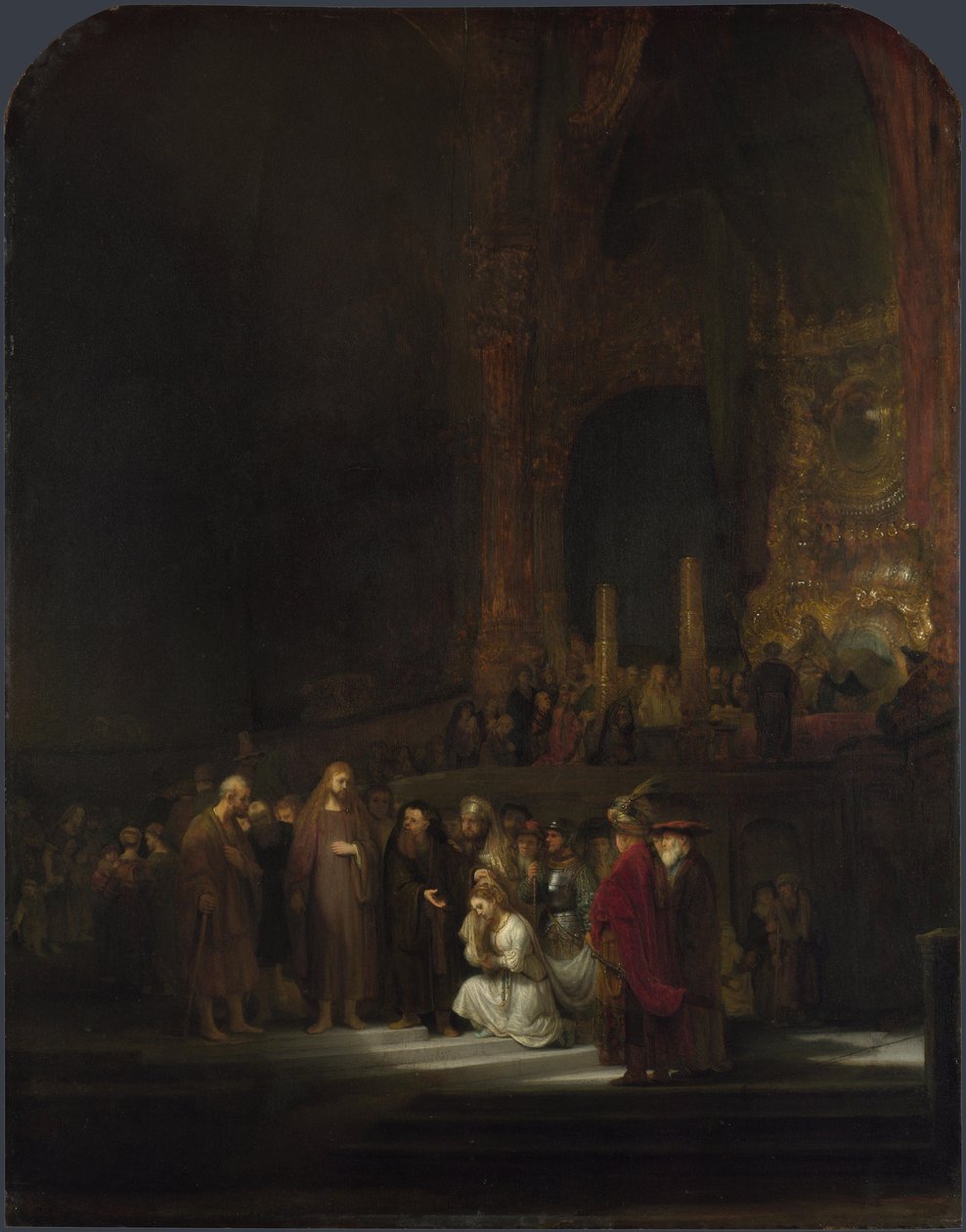 Kobieta przyłapana na cudzołóstwie, 1644 autorstwa Rembrandt van Rijn