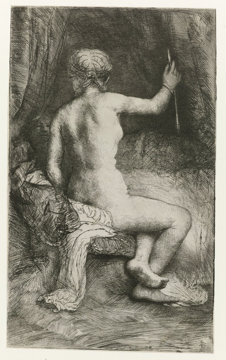 Kobieta ze strzałą Kobieta ze strzałą autorstwa Rembrandt van Rijn