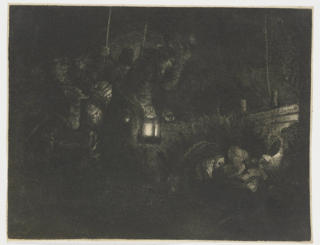 Adoracja pasterzy: kawałek na noc autorstwa Rembrandt van Rijn
